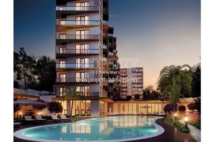 Optimum Gardens compound at night