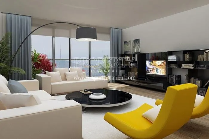 One of the living rooms in Oryapark Istanbul