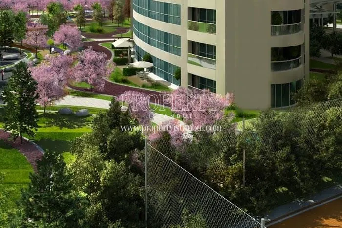 The landscape of the Oryapark Istanbul compound