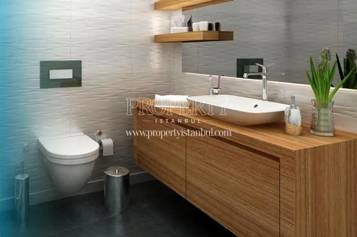 One of the bathrooms in Oryapark Istanbul