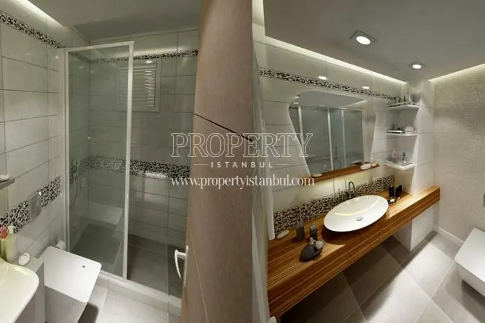 A bathroom in Osten Park Evleri