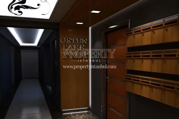 The corridor of the Osten Park Evleri building