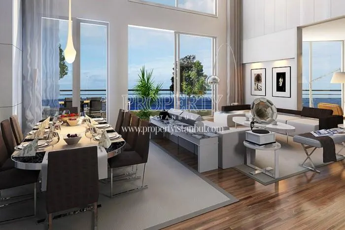 Spacious luxury living room in Ottomare Suites