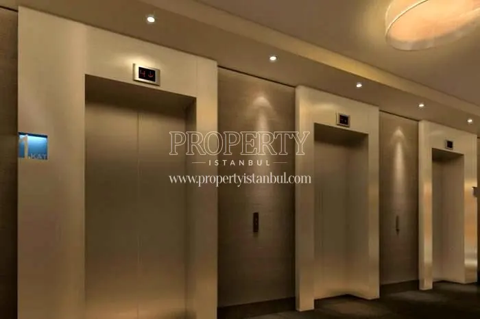 The elevators in the Ozak Hayattepe building