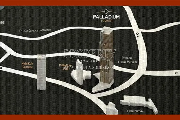 The location of Palladium Tower