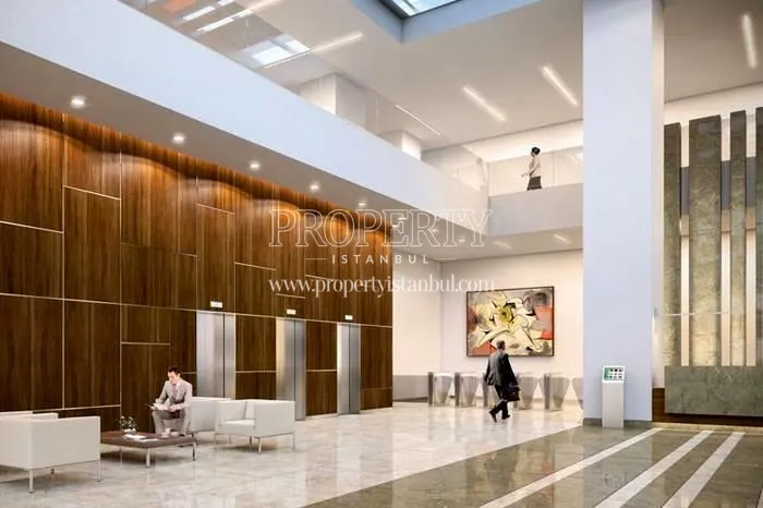 The lobby of Palladium Tower