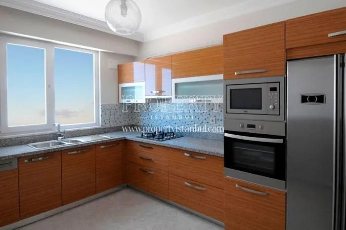 One of the kitchens in Panorama Towers