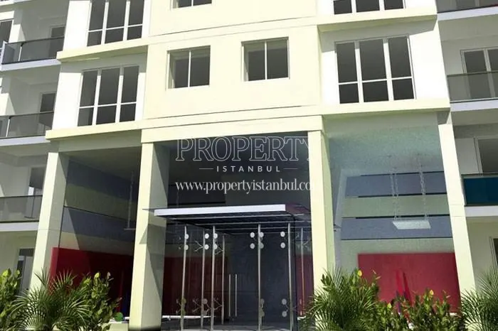 The entrance of one of the buildings in Panorama Towers