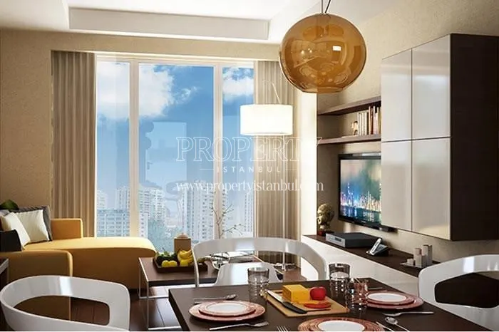 One of the living rooms in Papatya Park Residence