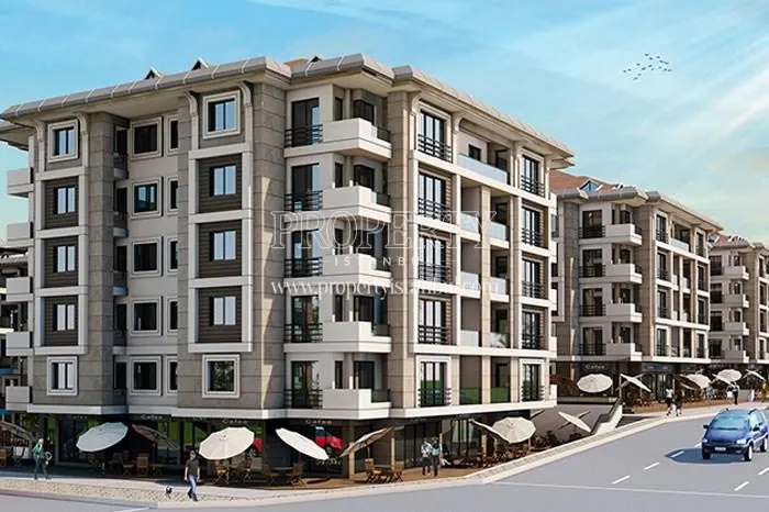 The shops under the Papatya Vadi Konaklari buildings