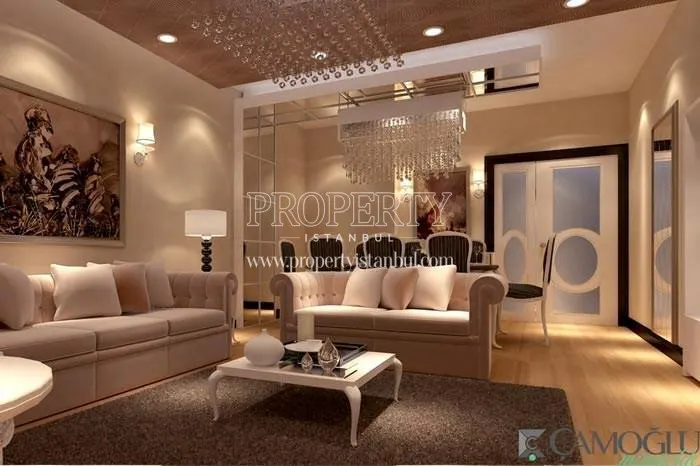 One of the living rooms in Paradise Gunesli