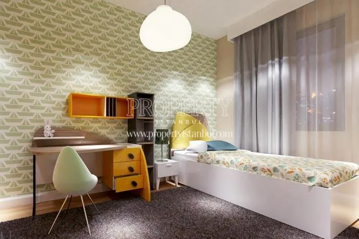 One of the bedrooms in Paradise Gunesli