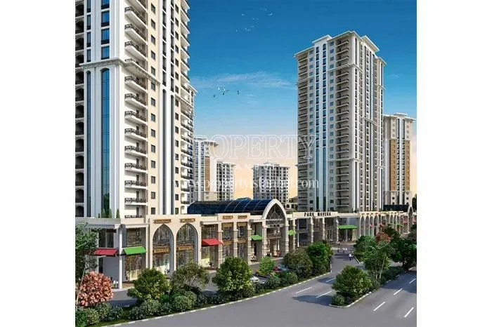 The shopping center in Park Mavera