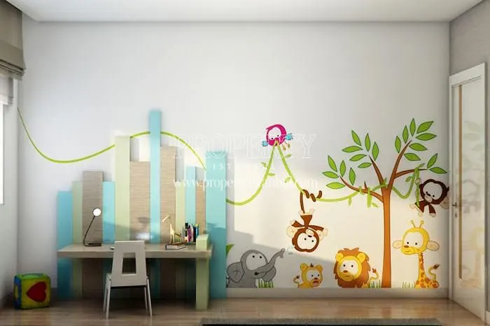 Small study desk and chair in the bedroom for kids in Pashador