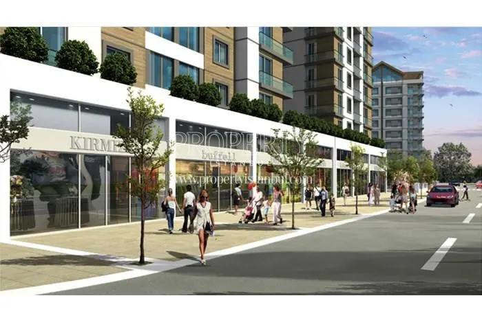 The shopping center in the Pendik Prestij Park compound