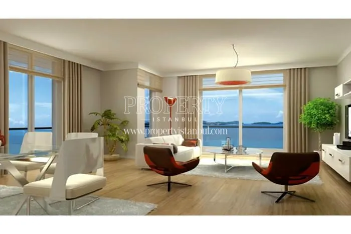 The sea view from one of the Pendik Prestij Park apartments
