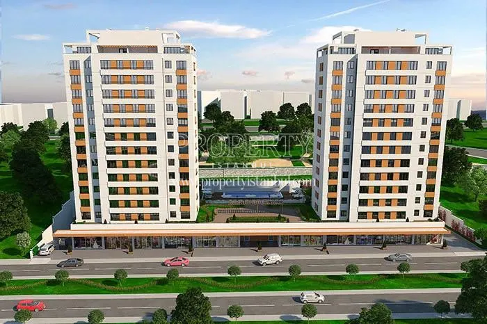 The back side of the Pendik Royal compound