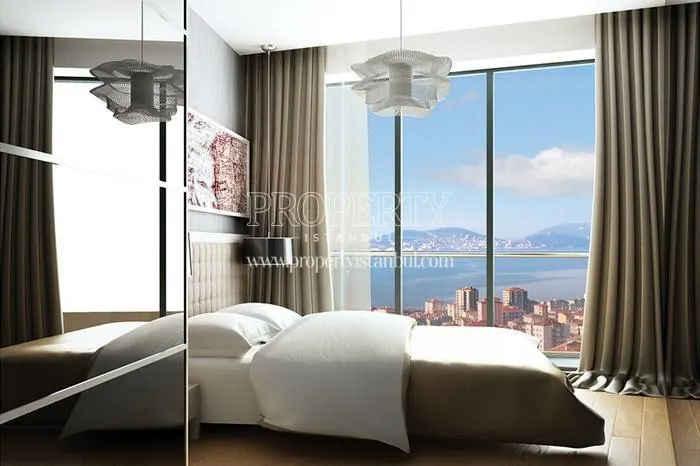 The bedroom with the sea view in Pera Park