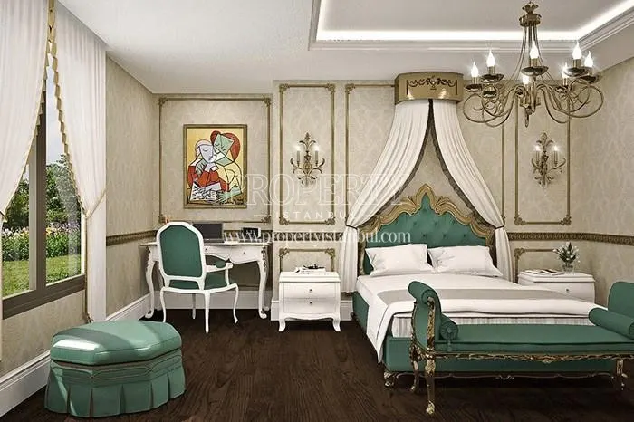 Luxury master bedroom in Pergamon Koskleri