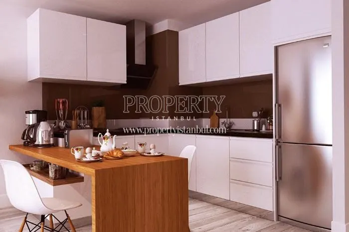 One of the kitchens in Perola Residence
