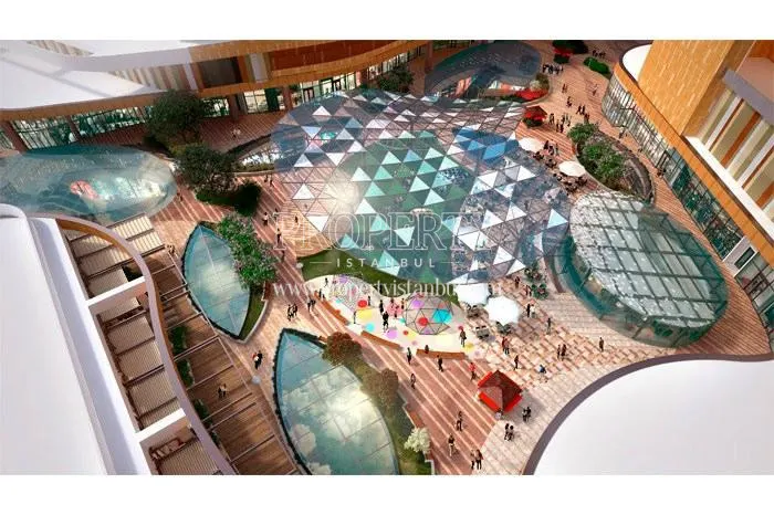The panoramic view of the Piazza courtyard