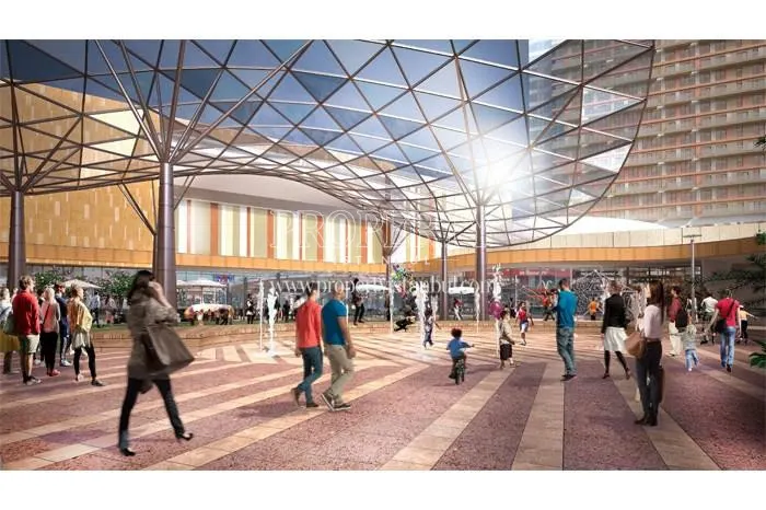 The shopping center in the Piazza project