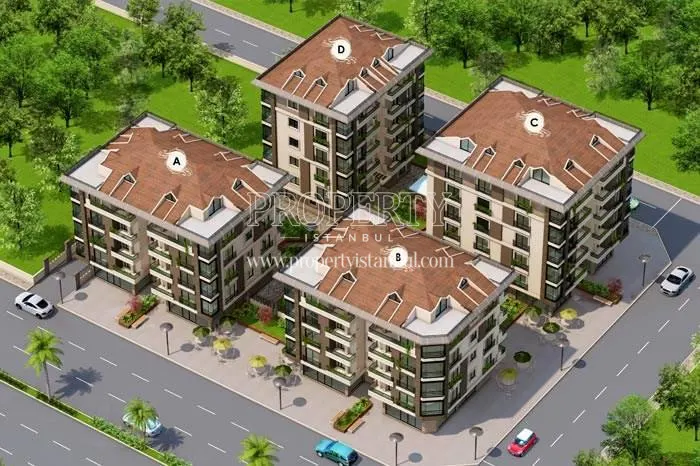 Pinarvadi Konaklari compound view from above