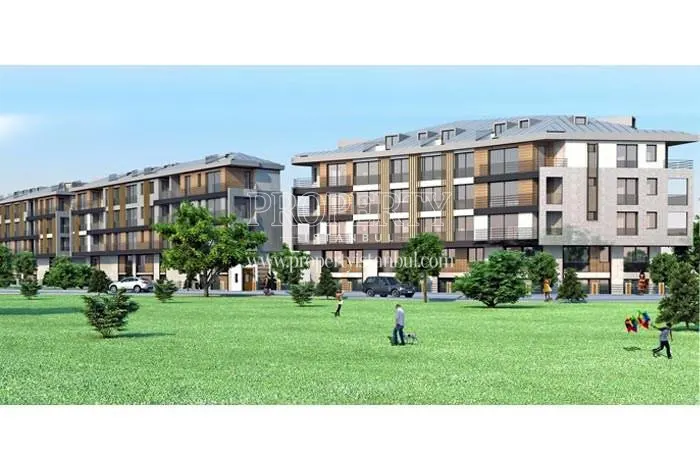 Big park in front of Pine Homes