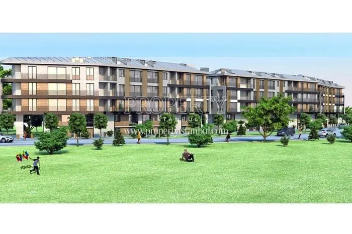 Big park in front of Pine Homes
