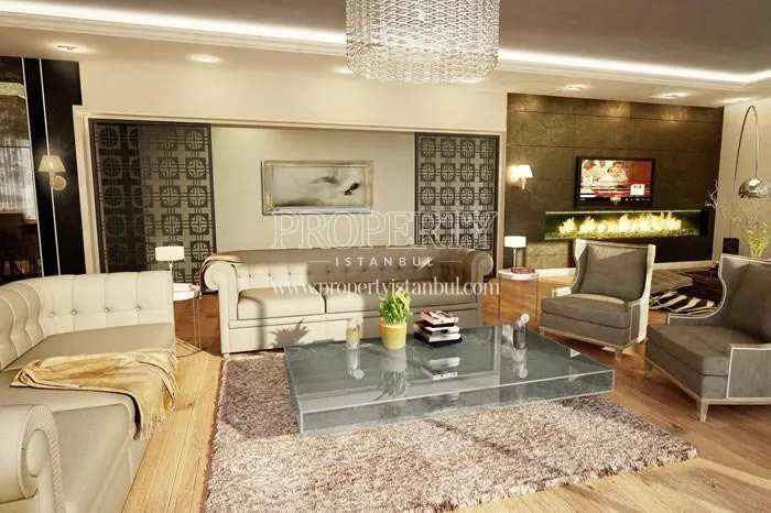 Spacious living room in Pirlanta Camlica