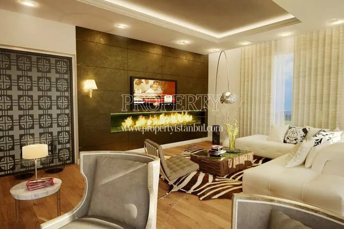 One of the living rooms in Pirlanta Camlica