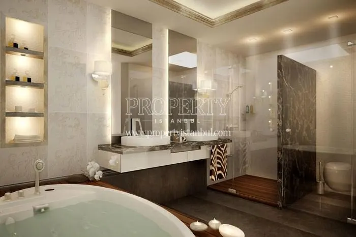 The luxury bathroom in Pirlanta Camlica