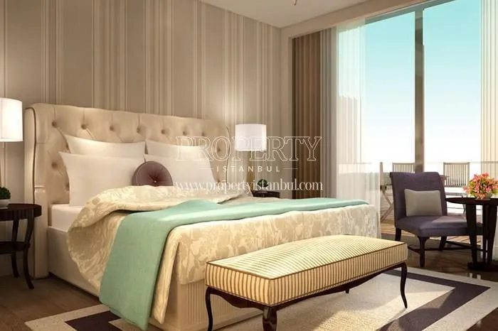 One of the bedrooms in the Pirlanta Camlica homes