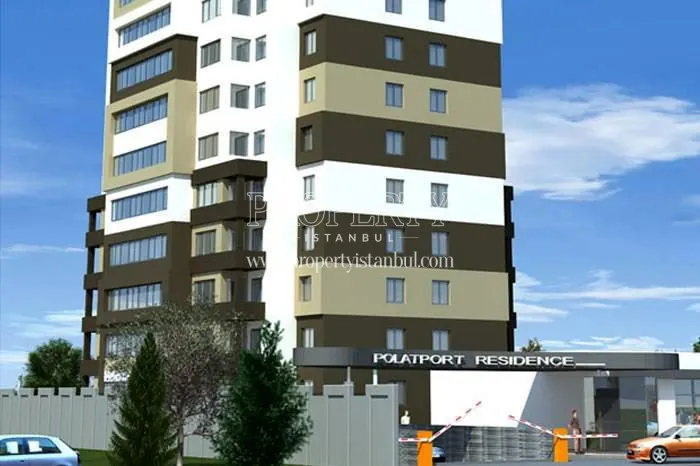 The entrance of Polat Port Residence