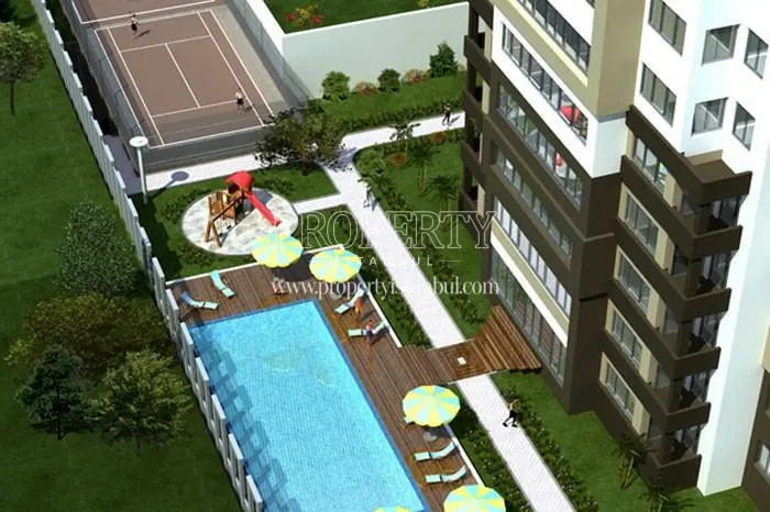The panoramic view of the social amenities in Polat Port Residence