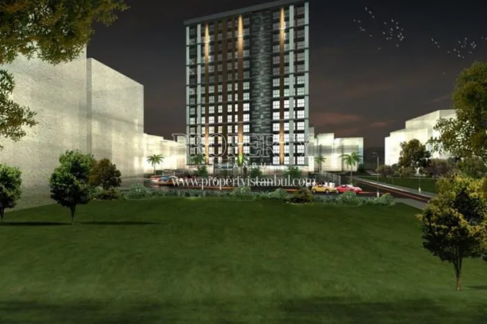 Polatkaya Metropark building at night
