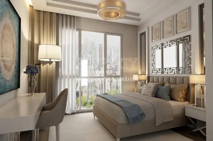 A bedroom in Polatkaya Metropark