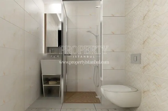 One of the bathrooms in Port Life Tuzla