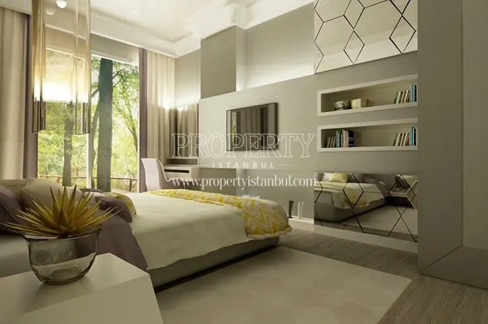 One of the master bedrooms in Port Life Tuzla