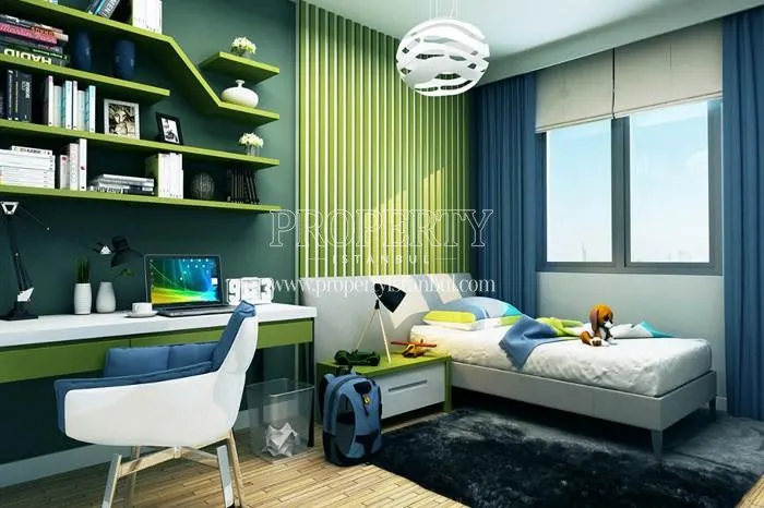 One of the bedrooms in Portre Metro