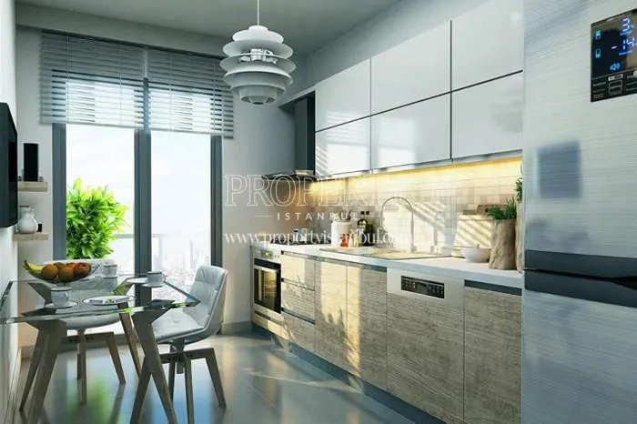 One of the kitchens in Portre Metro