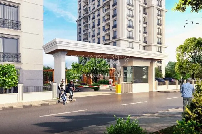 The entrance of the Portre Metro compound