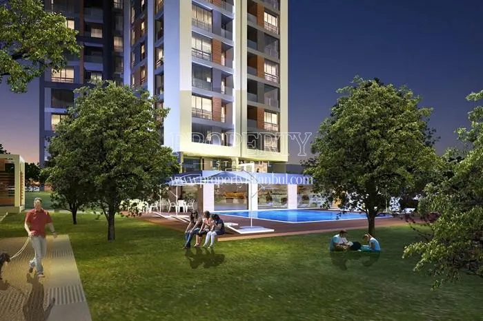 Indoor swimming pool in the Portre Pendik garden