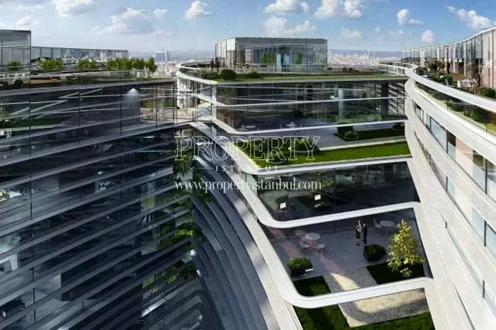 Green areas on the Premier Kampus Ofis terrace