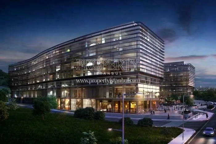 Premier Kampus Ofis building at night