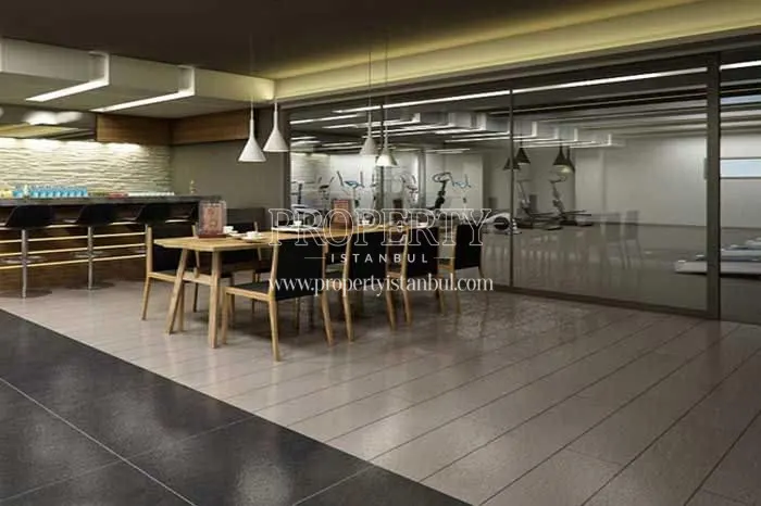 The cafeteria near the gym in Prime Suites