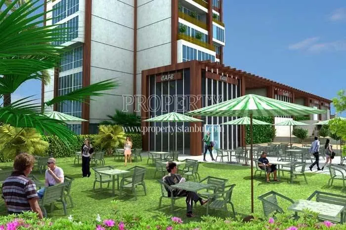 The cafe in the Prime Suites garden