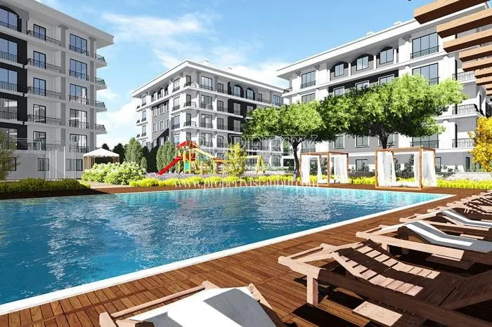 Outdoor swimming pool in the Prince Homes compound