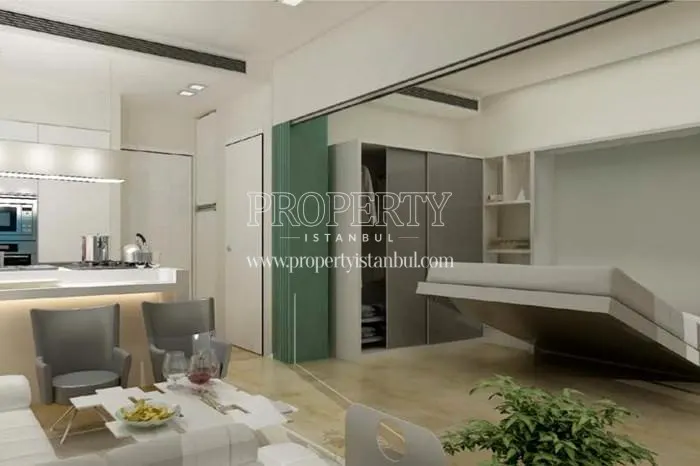 One of the studio units in Q Studio Esentepe