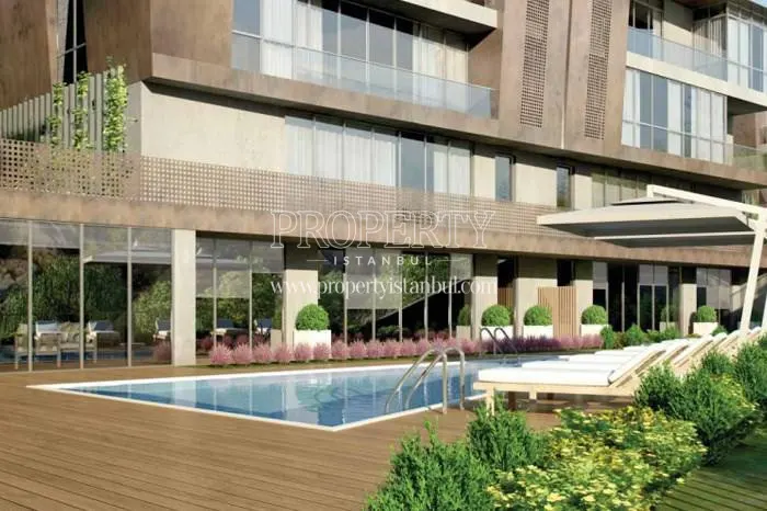 The outdoor swimming pool of Qent Istinye